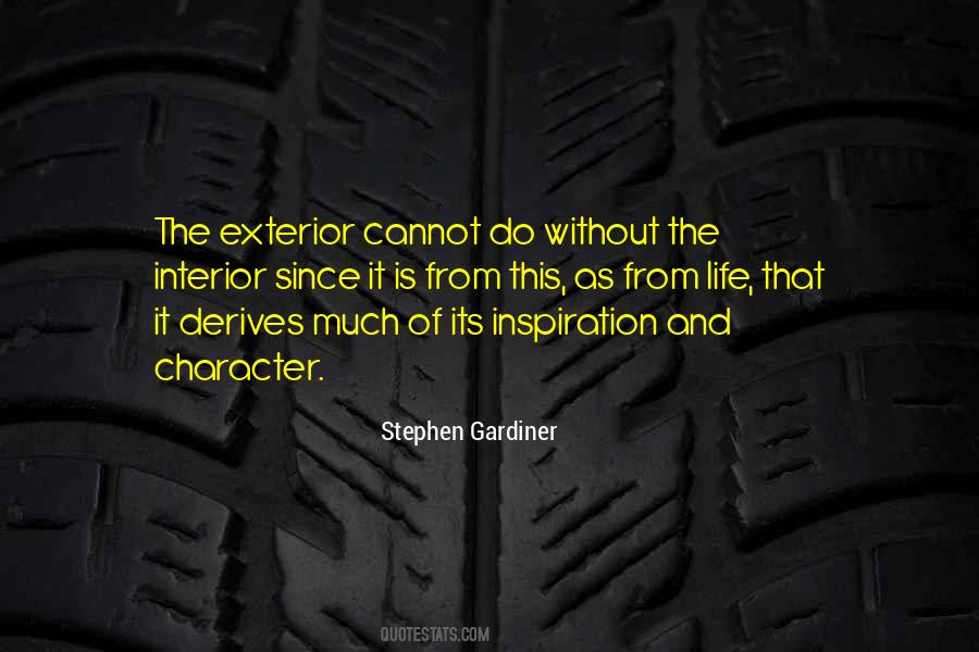 Interior And Exterior Quotes #1874736