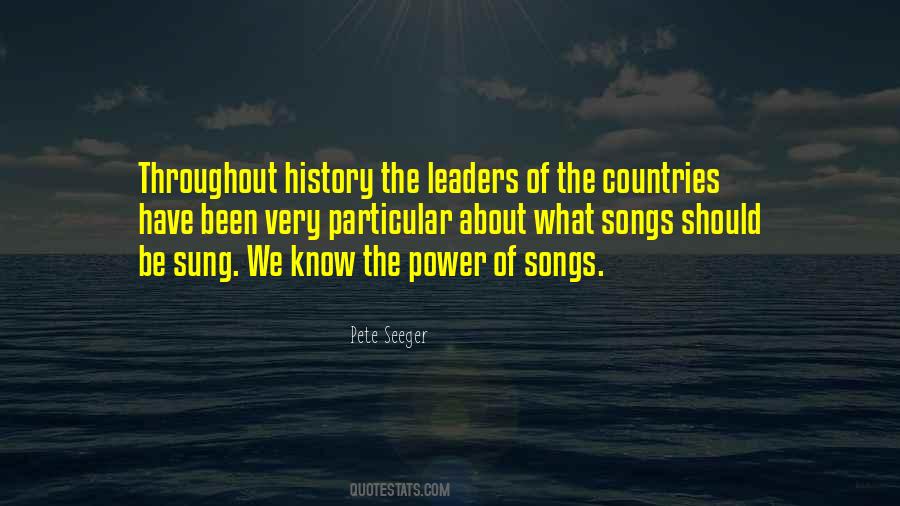 Songs Of Power Quotes #527094
