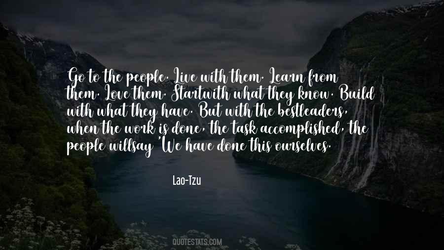 Lao Tzu Leadership Quotes #1387977