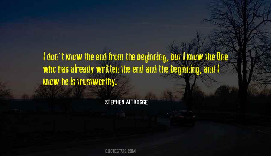 End And The Beginning Quotes #1358951