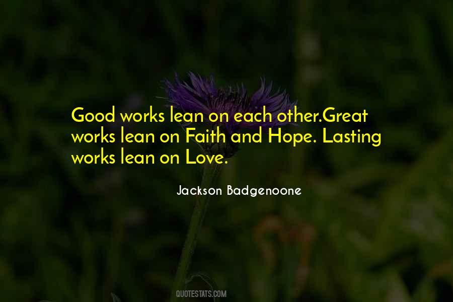 Faith With Works Quotes #243141