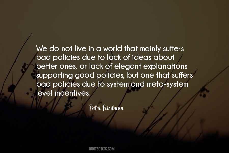 A Better World To Live In Quotes #542916