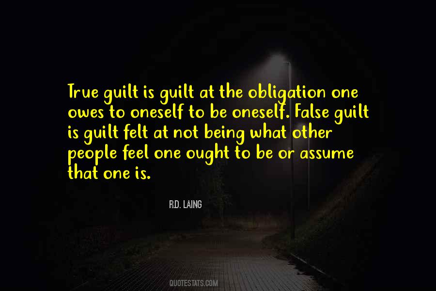 Obligation Guilt Quotes #857958