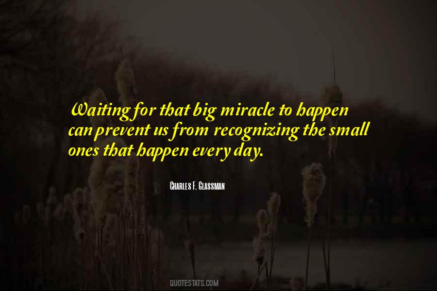 Small Miracles Quotes #974545