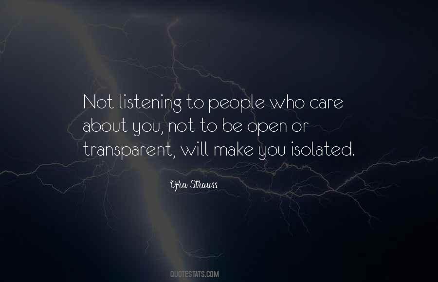 Isolated People Quotes #1215415