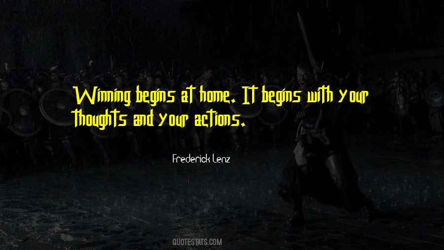 Begins At Home Quotes #432437