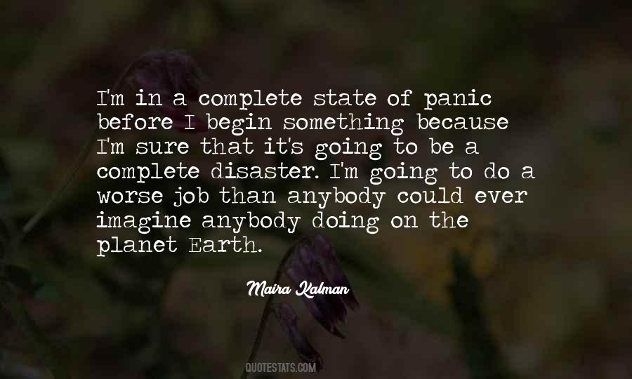 Earth Disaster Quotes #1412213