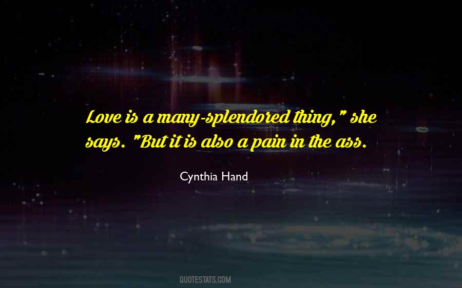 Pain Is Love Quotes #146514