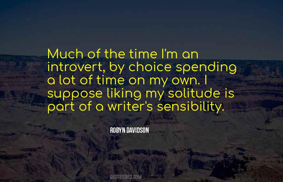 My Sensibility Quotes #1178184