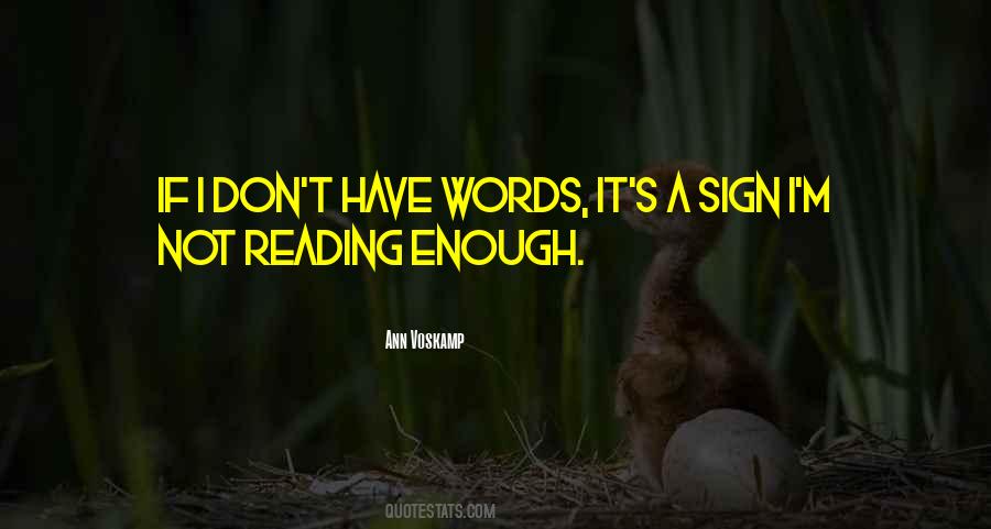 Reading Words Quotes #292810