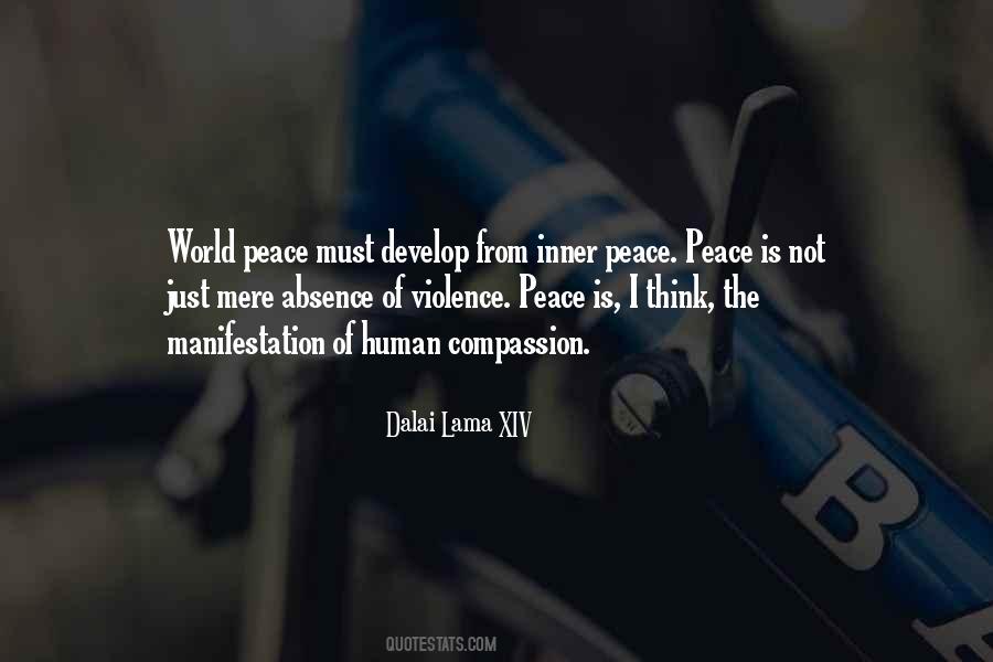 Violence Peace Quotes #17914
