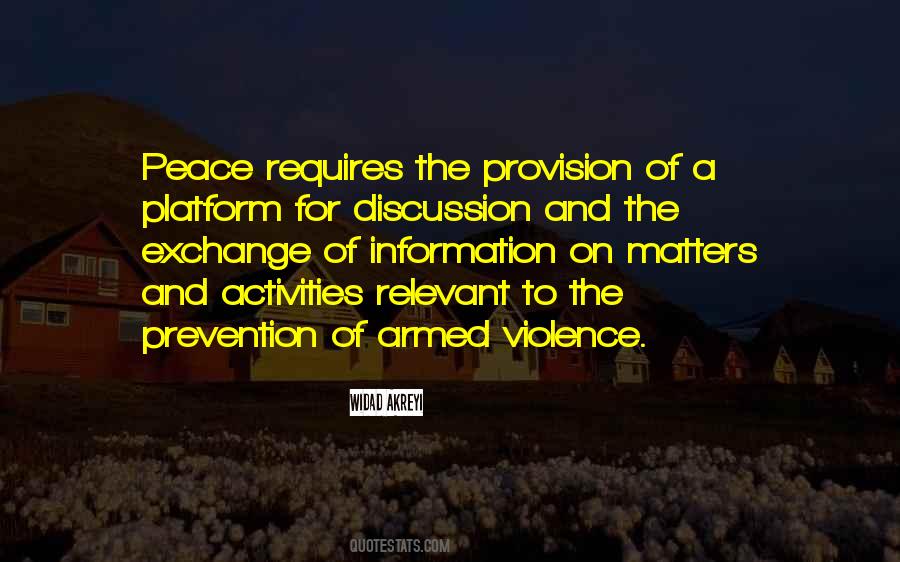 Violence Peace Quotes #536609
