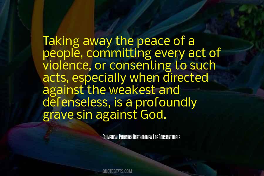 Violence Peace Quotes #68981