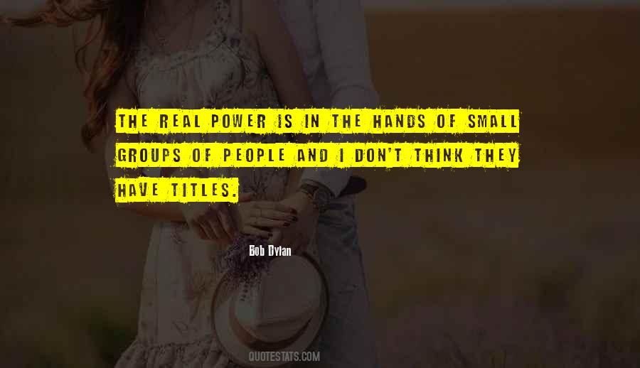 Power Of Small Quotes #1292122