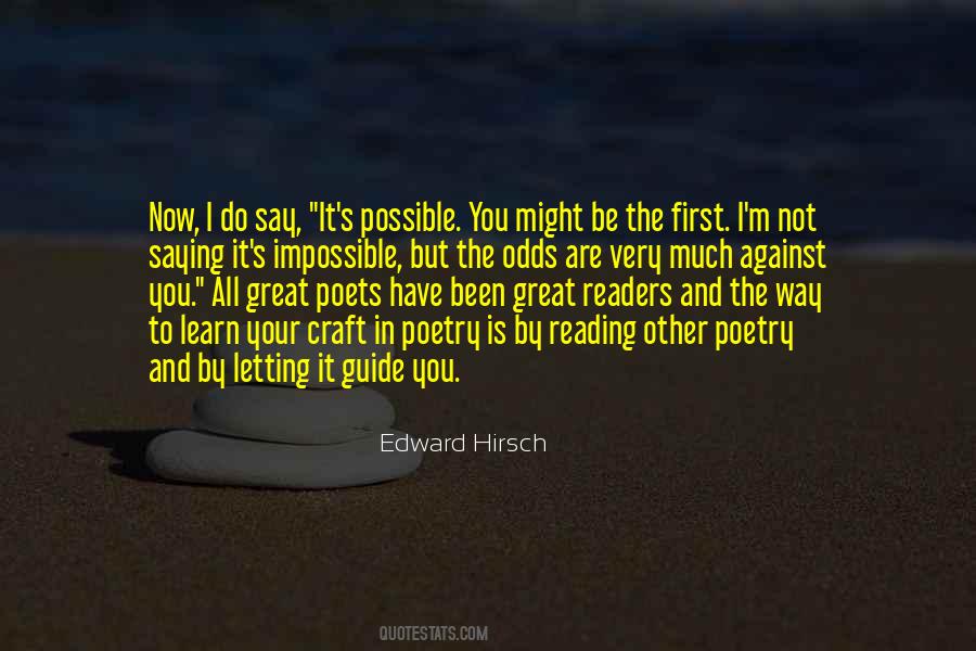 Possible To Learn Quotes #1306252
