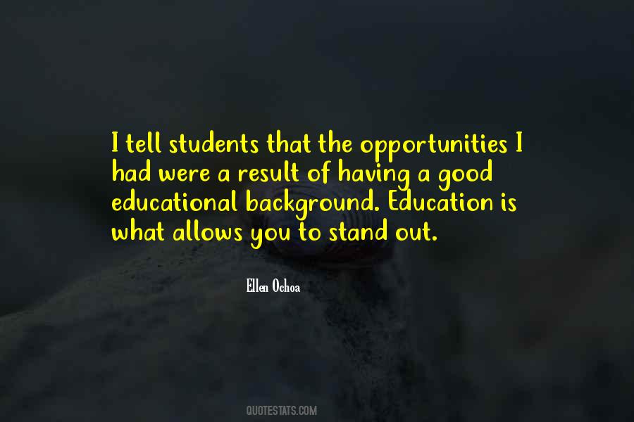 Educational Opportunities Quotes #1662011