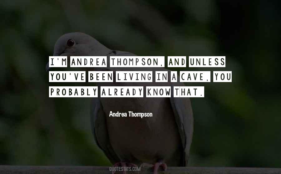 Quotes About Thompson #1185549