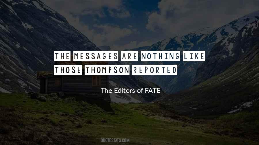 Quotes About Thompson #1860147