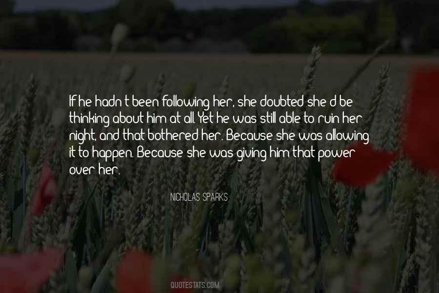 Night Thinking Quotes #172547