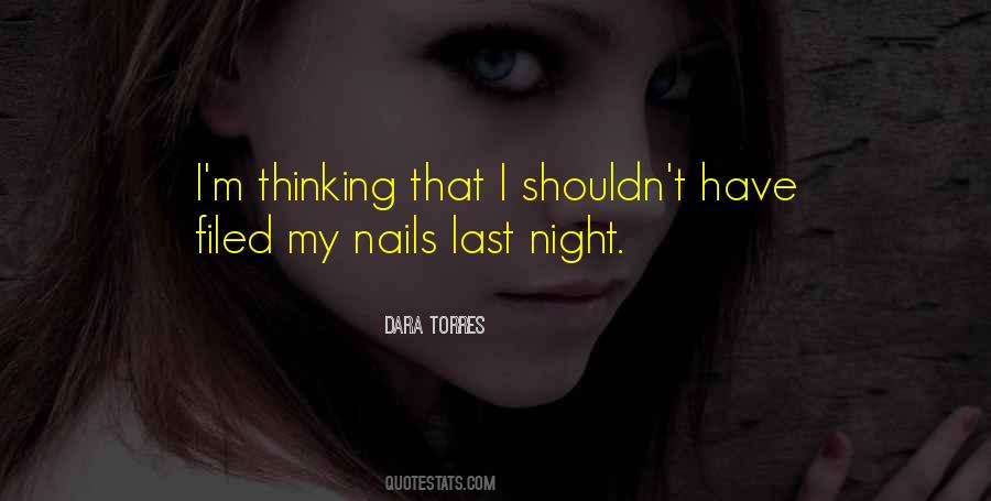 Night Thinking Quotes #430714