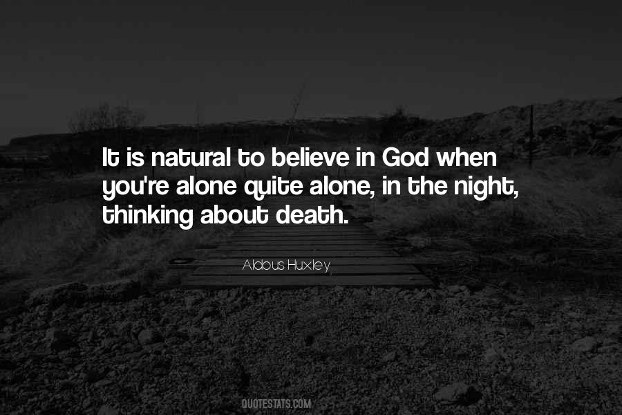 Night Thinking Quotes #78249
