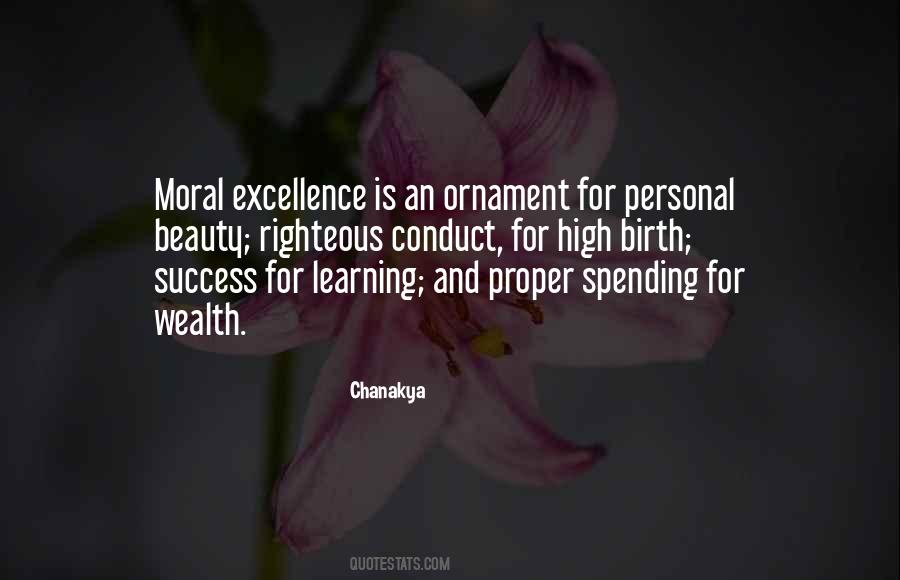 Moral Excellence Quotes #993529
