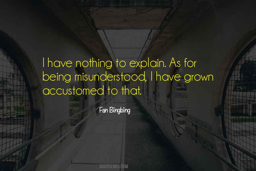 Quotes About Not Being Misunderstood #1324337