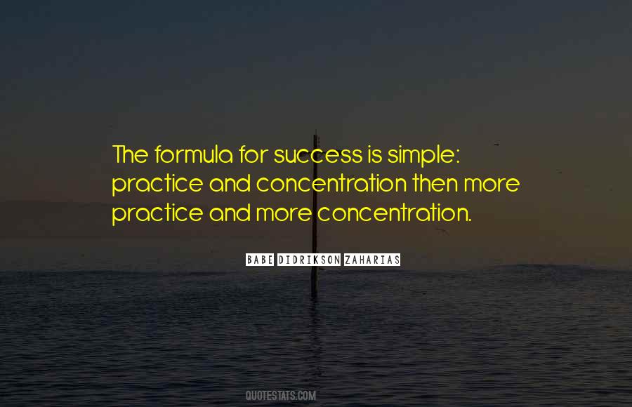 Formula Of Success Quotes #1628014