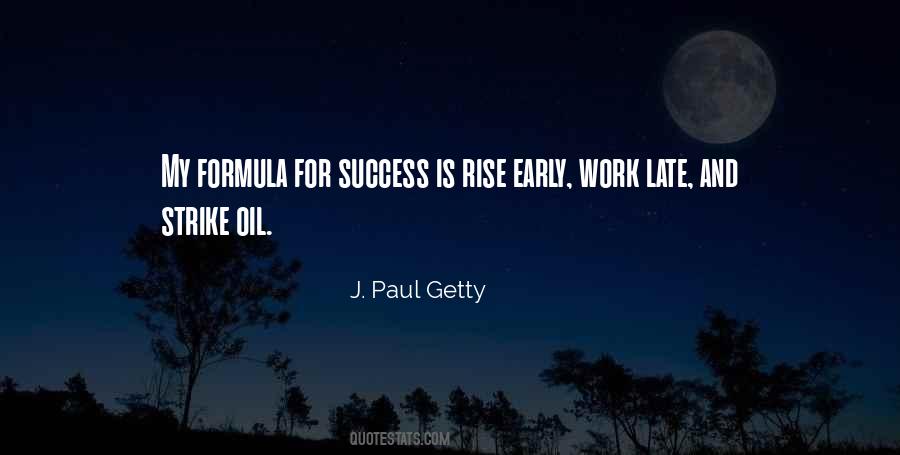 Formula Of Success Quotes #1707221