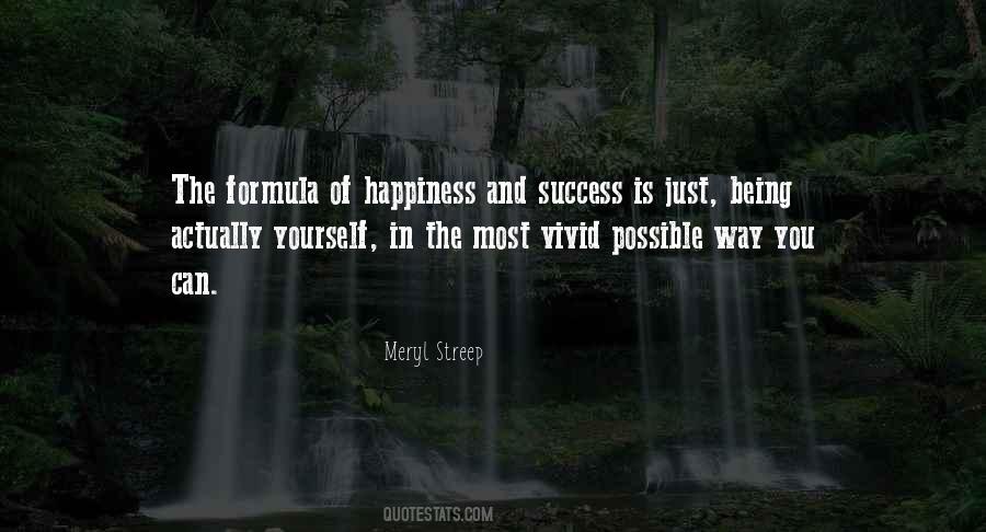 Formula Of Success Quotes #1806337