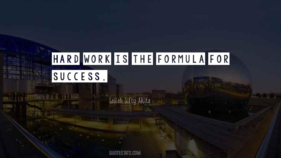 Formula Of Success Quotes #213757