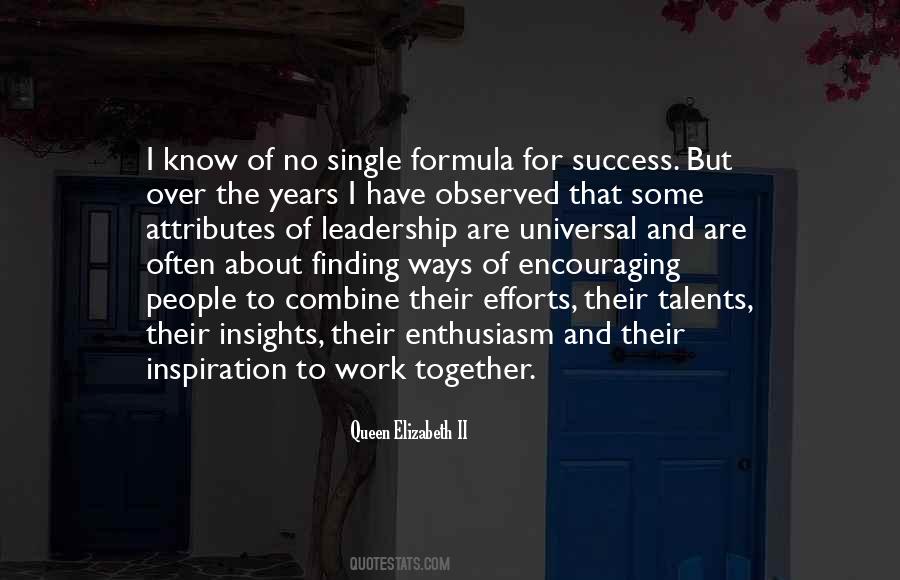 Formula Of Success Quotes #224125