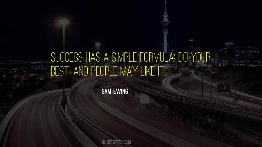 Formula Of Success Quotes #647906