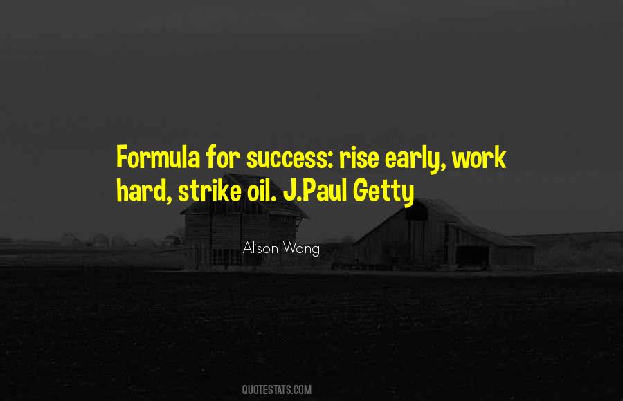 Formula Of Success Quotes #680616