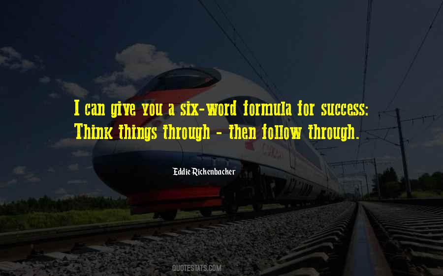 Formula Of Success Quotes #805284