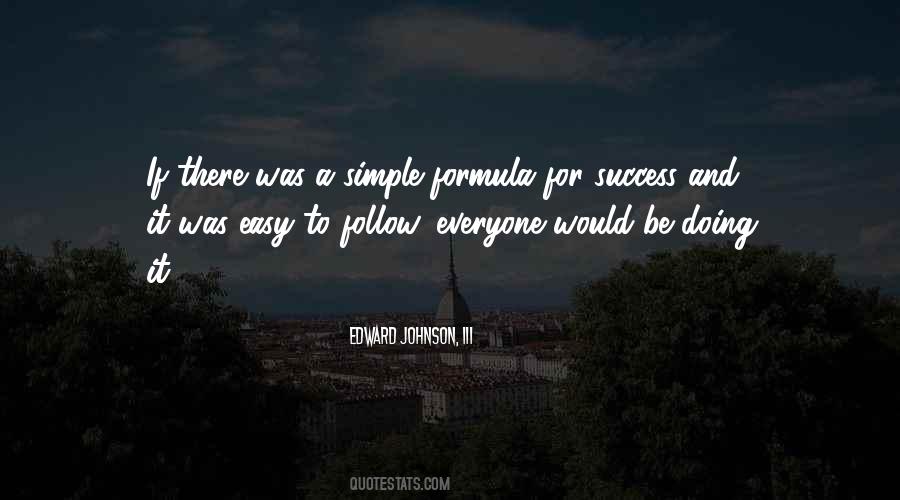 Formula Of Success Quotes #821057