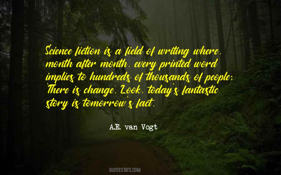 Science Fiction Writing Quotes #1003266