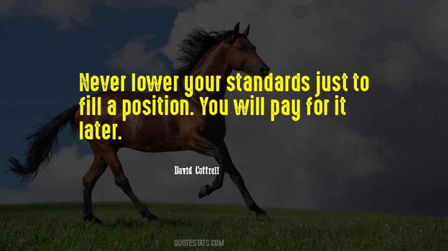 Lower Standards Quotes #1295993