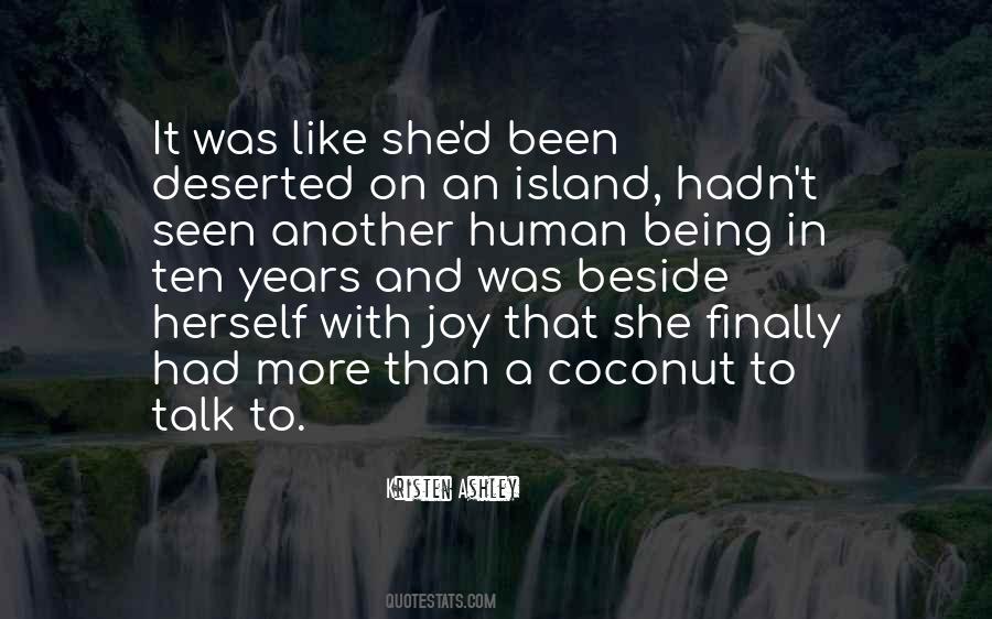 Being An Island Quotes #1772042
