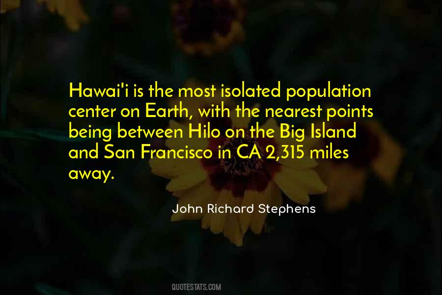 Being An Island Quotes #509063