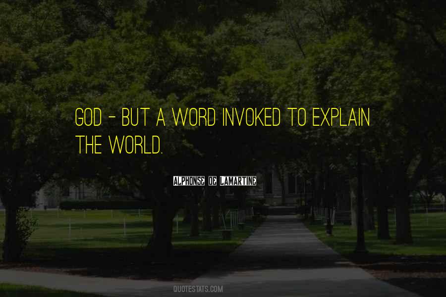 3 Word God Quotes #17368