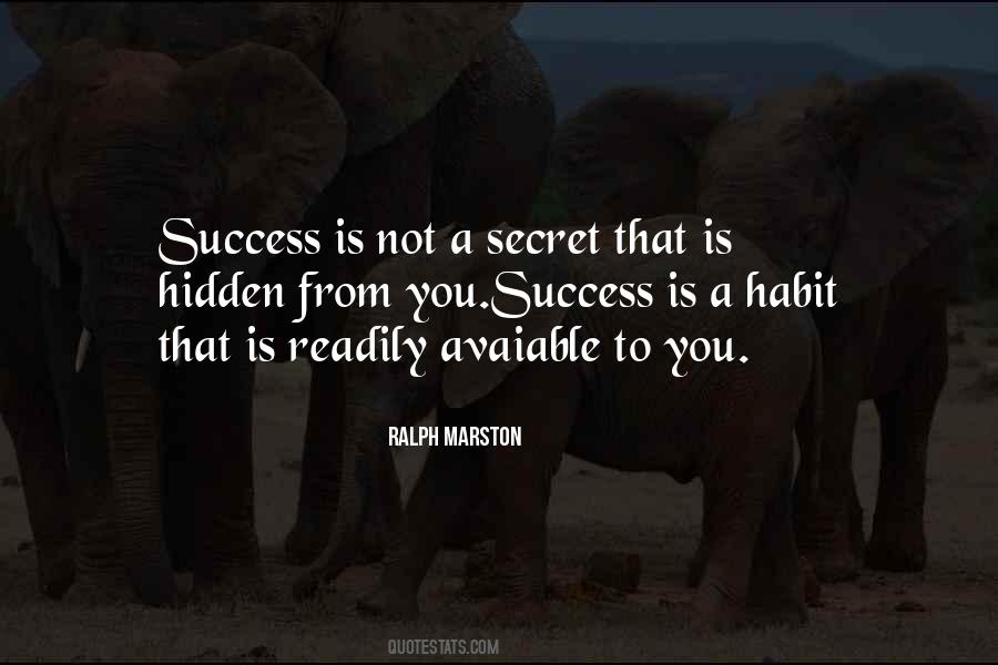 Success Is A Habit Quotes #1292697