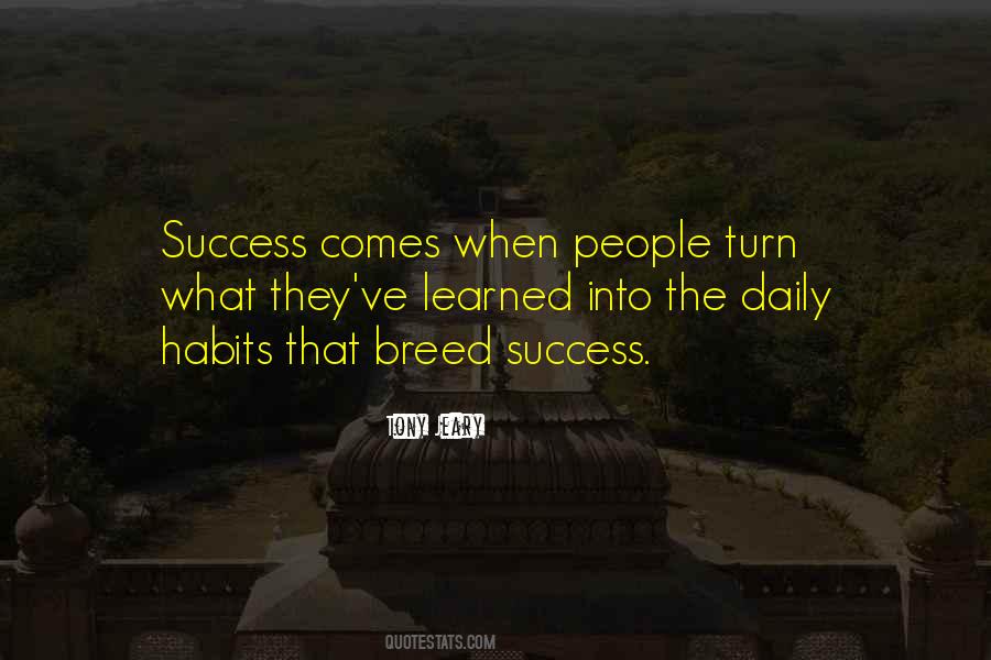 Success Is A Habit Quotes #1532252