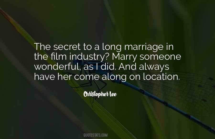 Marriage Secret Quotes #807831