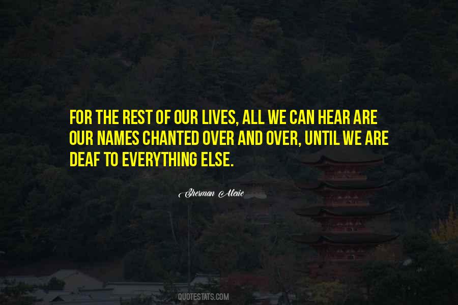 Our Names Quotes #696054