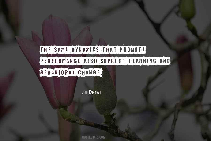 Behavioral Change Quotes #1284958
