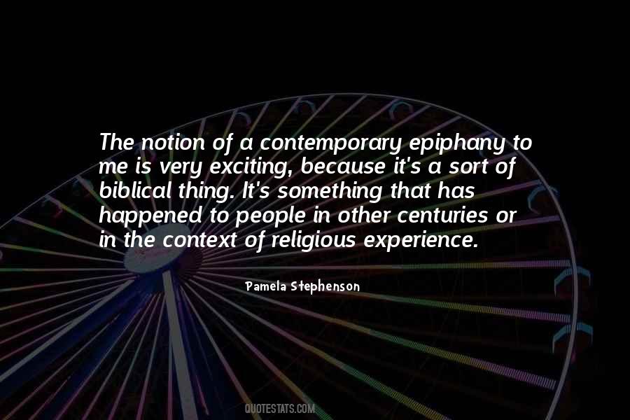 Religious Epiphany Quotes #670067