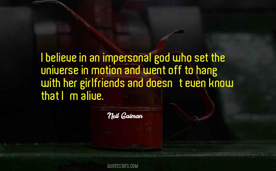 Impersonal God Quotes #1513284