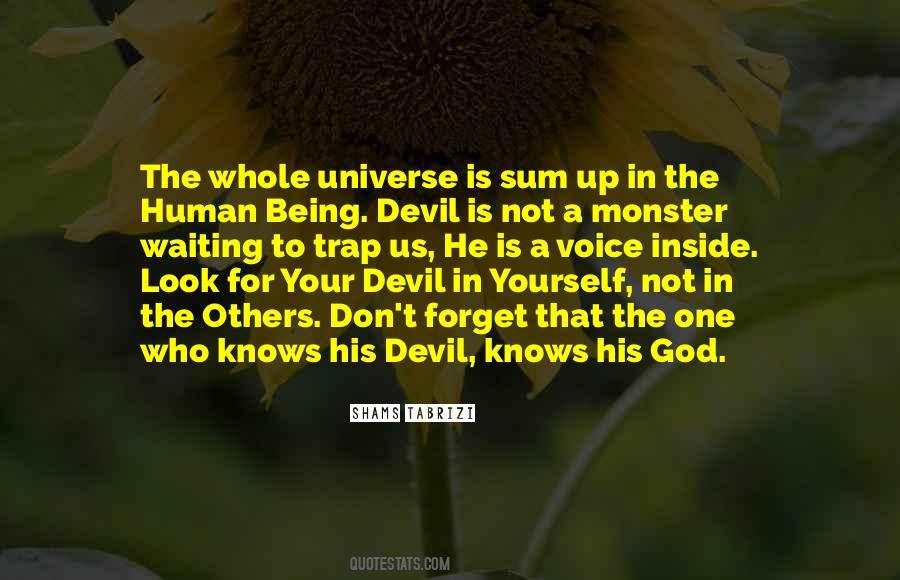 Quotes About Not Being A Monster #1104927