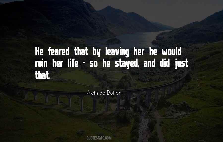 Leaving Her Quotes #1562206